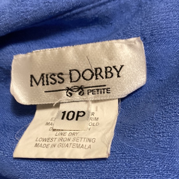 Size 10P 2 piece Dress & Over Jacket Women’s MISS DORBY - Picture 8 of 8